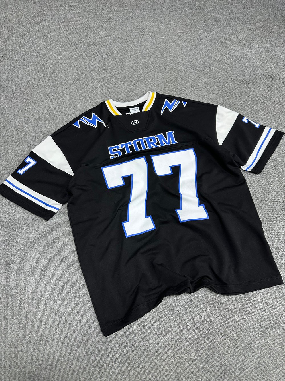 77 Baskı Detaylı Oversize T-shirt Siyah