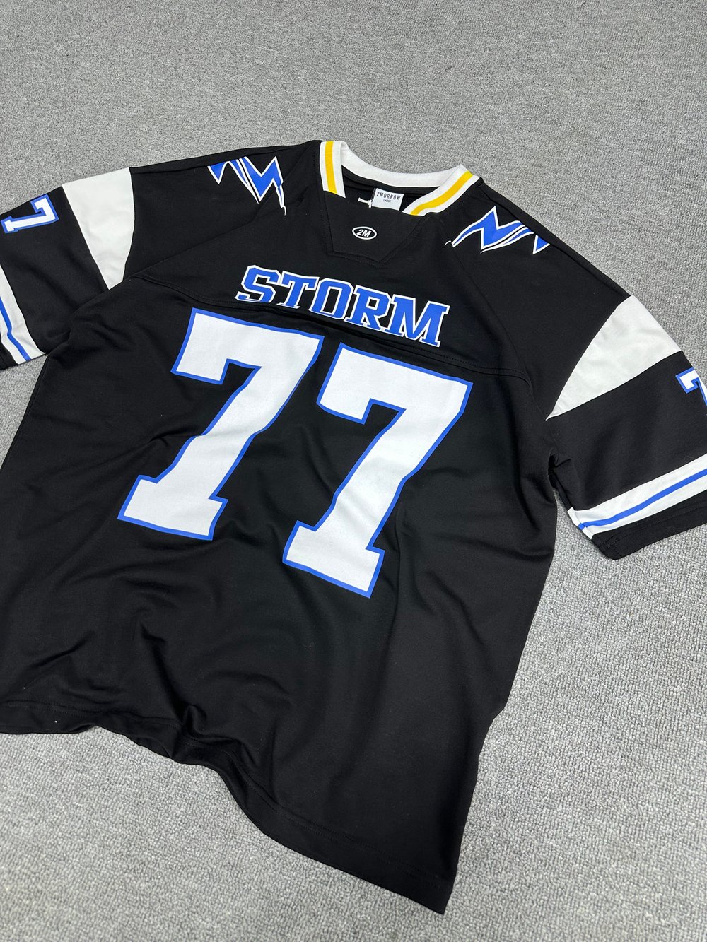 77 Baskı Detaylı Oversize T-shirt Siyah