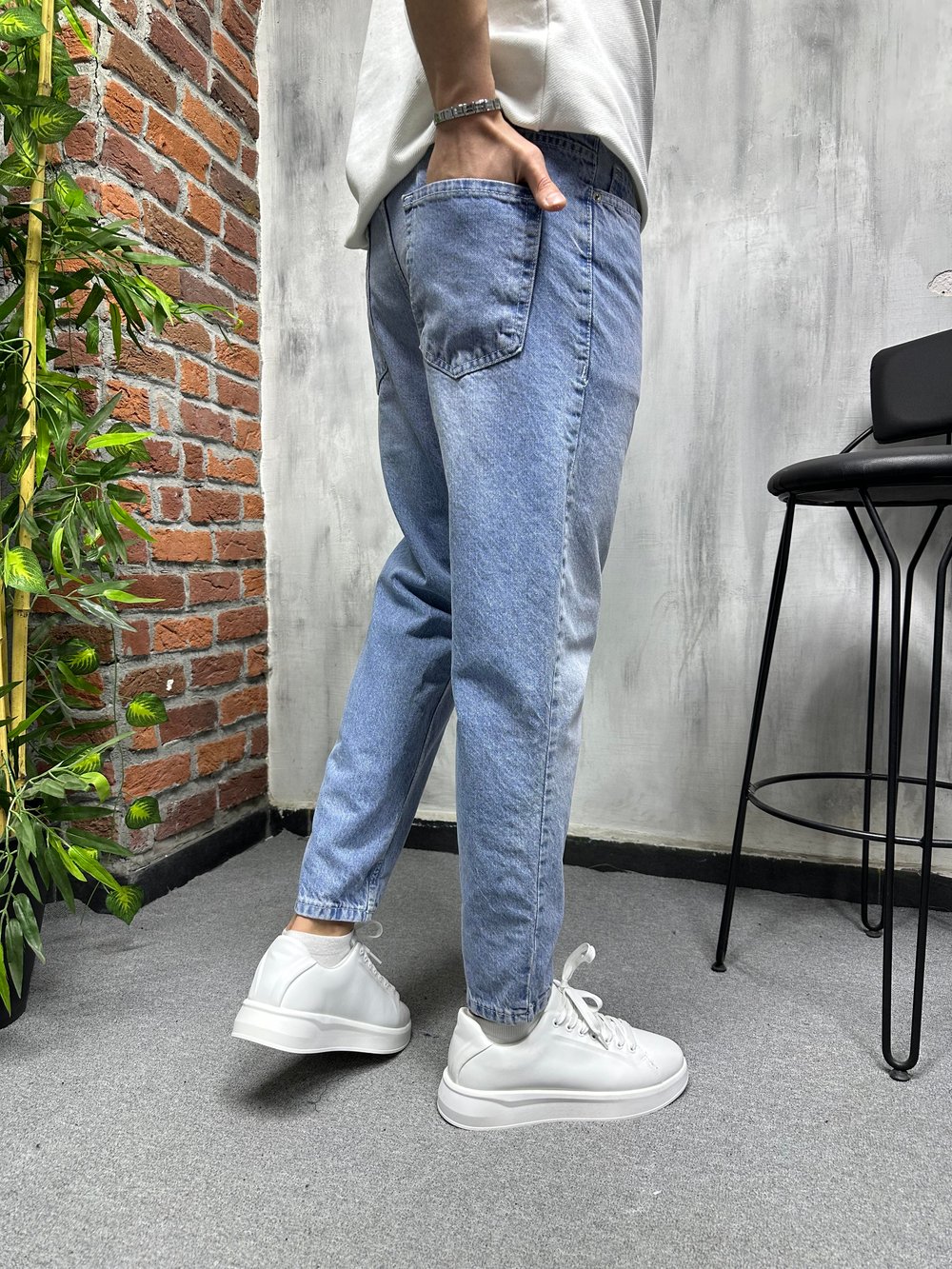 Boyfrend Kot Pantolon Mavi