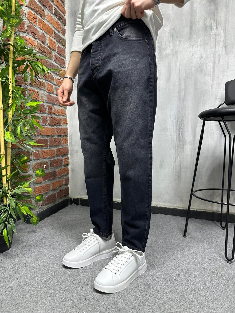 Boyfrend Kot Pantolon Siyah