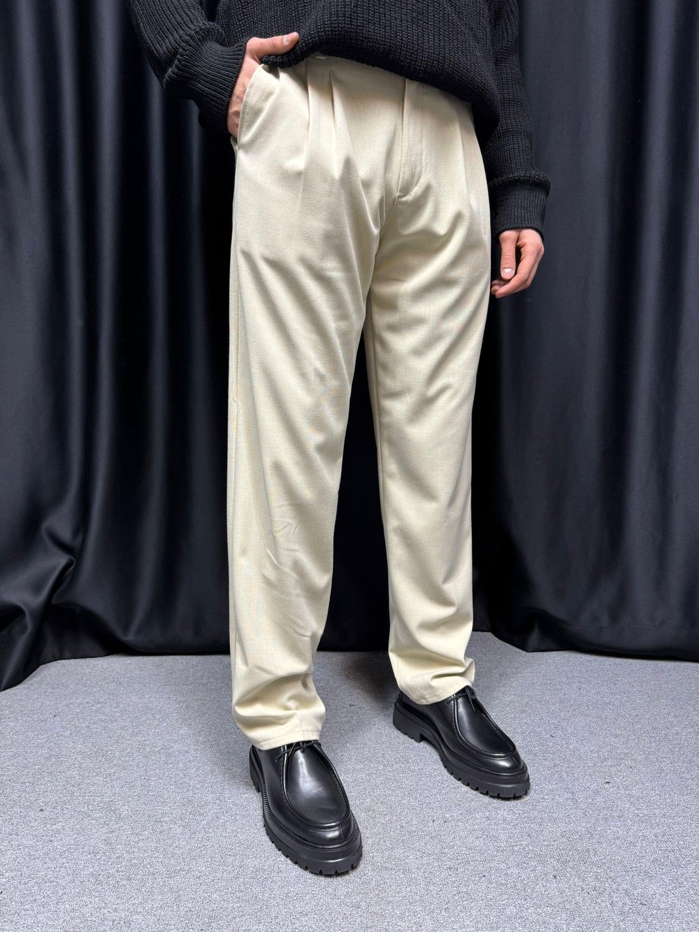 LK Baggy Kumaş Pantolon Bej