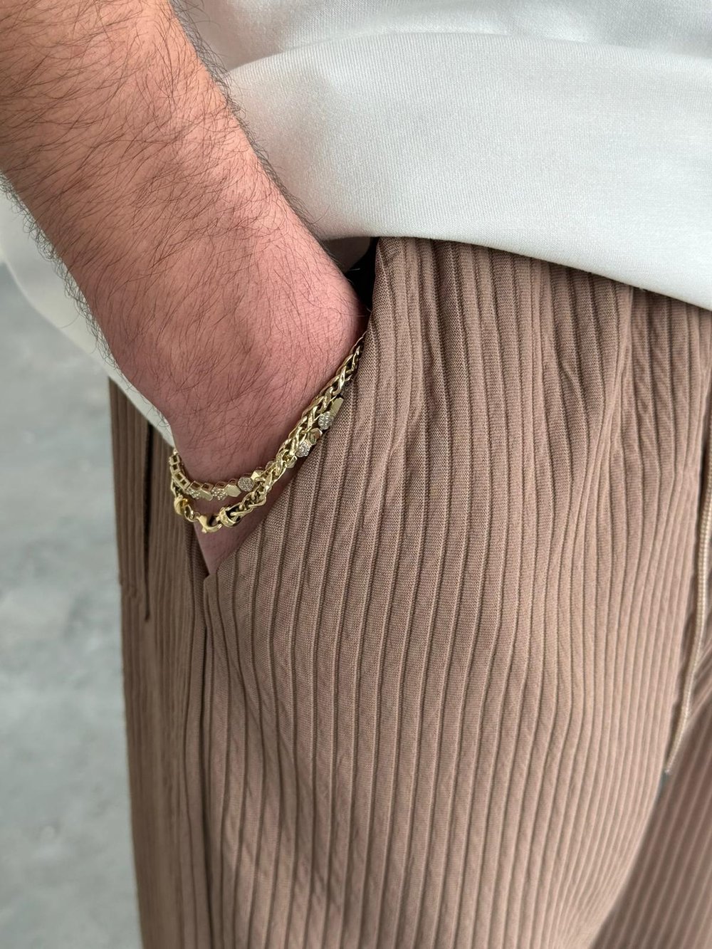 Fitilli Regular Kalıp Kahve Jogger Pantolon