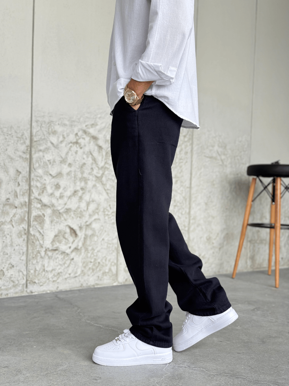 Lacivert Gabardin Regular Kalıp Pantolon 