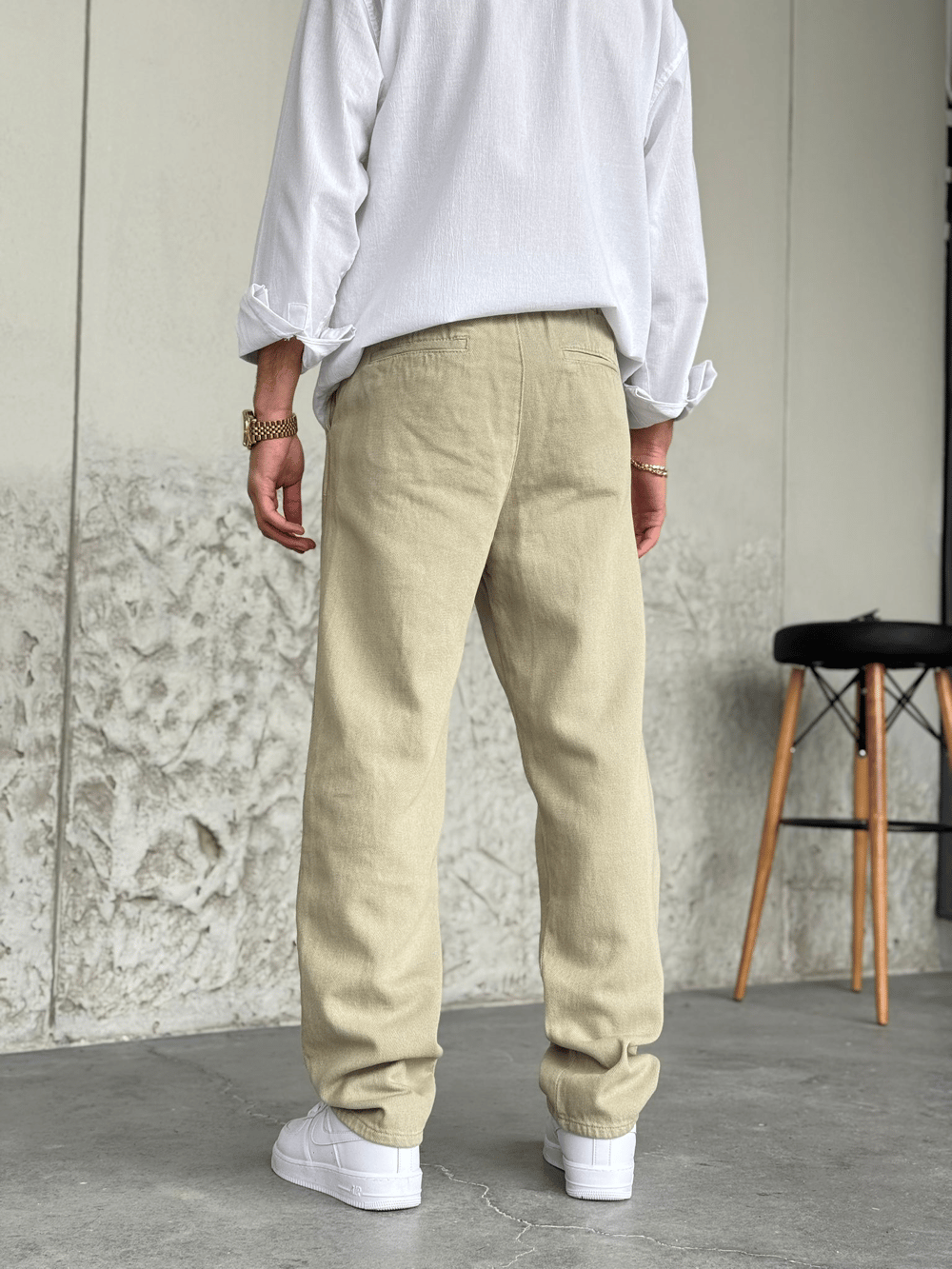 Mint Yeşili Regular Kalıp Gabardin Pantolon