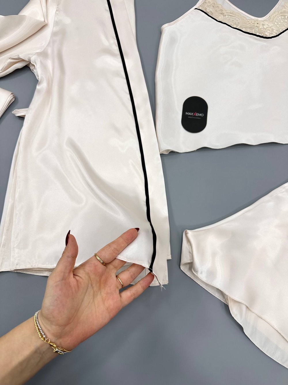 Alara 4lü Saten Set