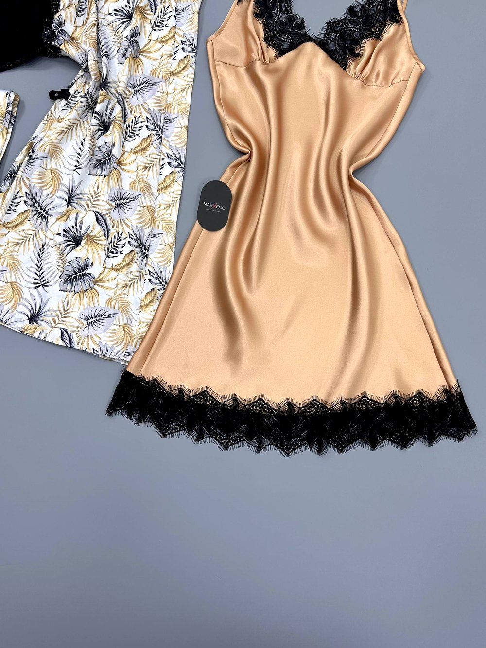 Rosa Saten Set