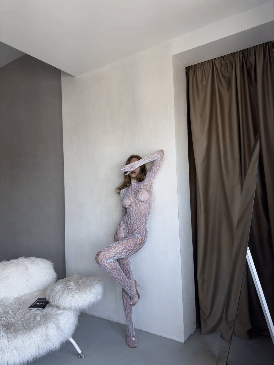 WİLD DESİRE BEYAZ VÜCUT ÇORABI