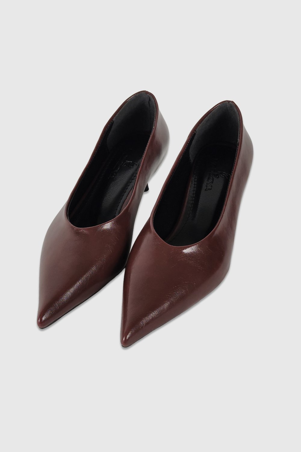 Clara Bordo Rustik Sivri Burun Kadın Stiletto