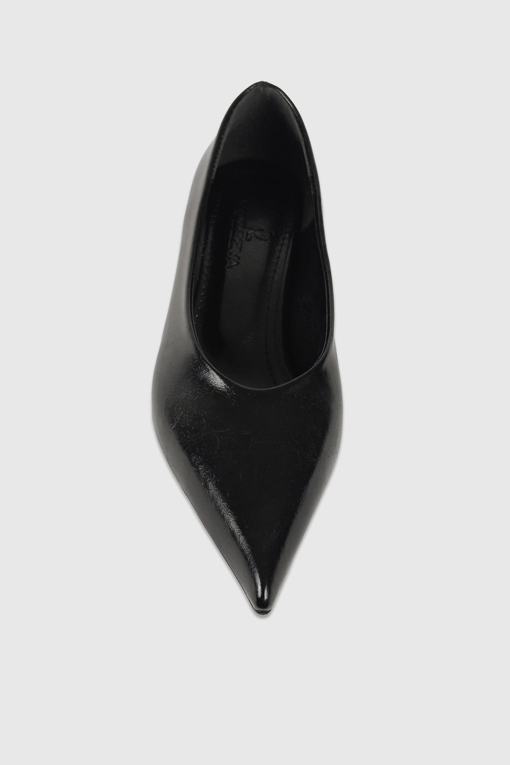 Clara Siyah Rustik Sivri Burun Kadın Stiletto