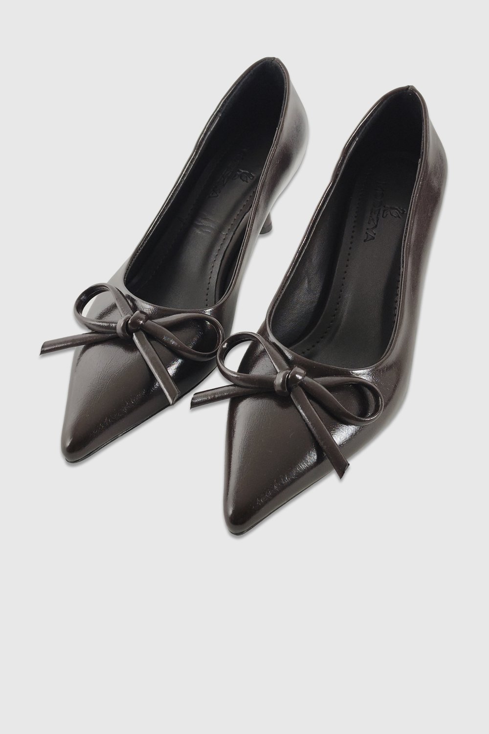 Daphne Kahve Rustik Fiyonk Detay Kadın Stiletto