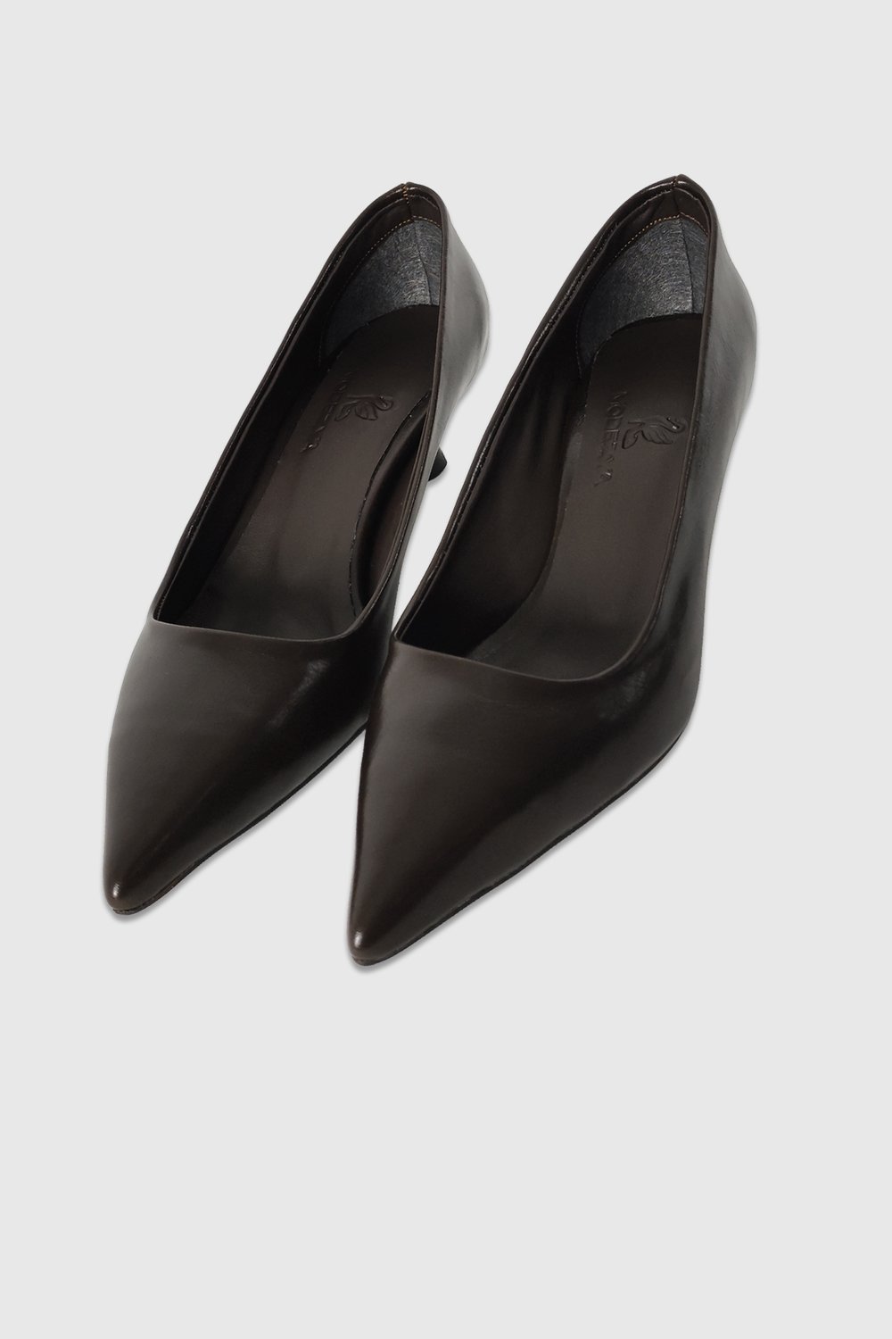 Kelly Kahve Rustik Sivri Burun Kadın Stiletto