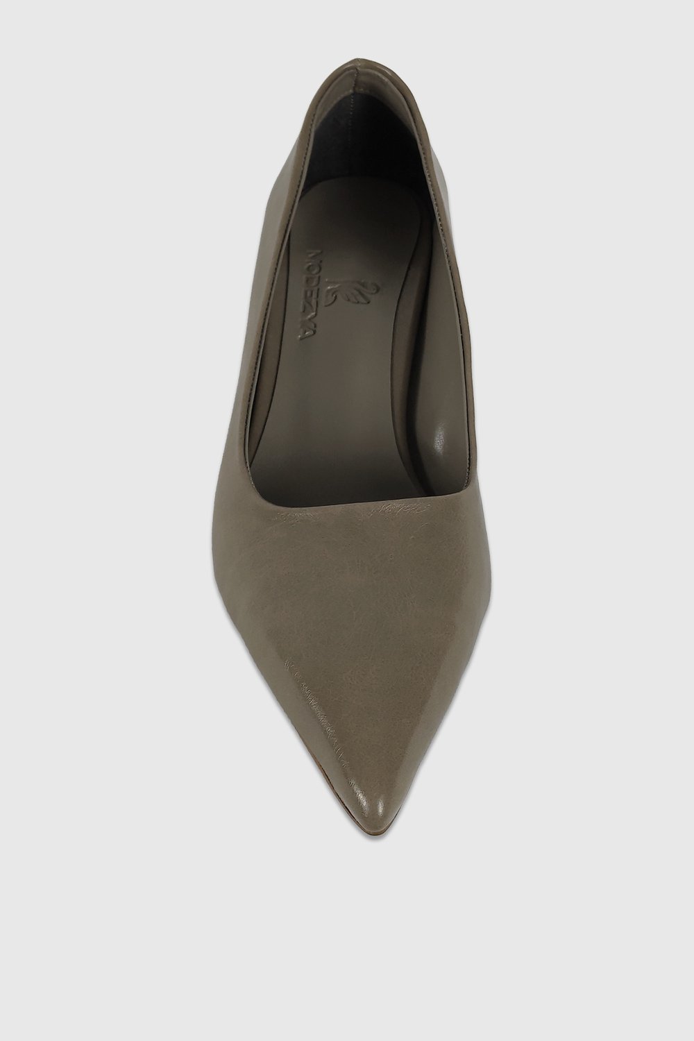 Kelly Koyu Bej Rustik Sivri Burun Kadın Stiletto