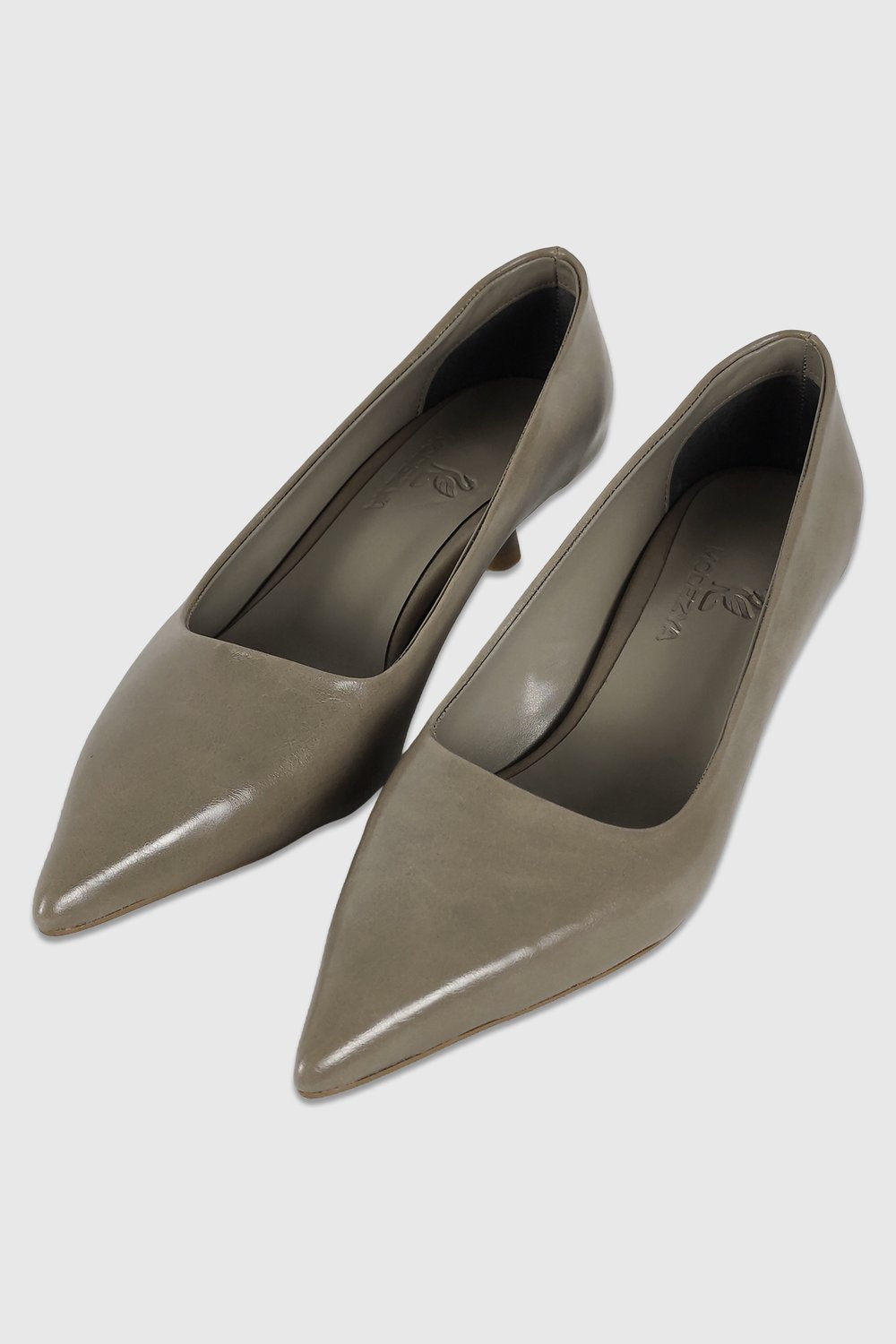 Kelly Koyu Bej Rustik Sivri Burun Kadın Stiletto