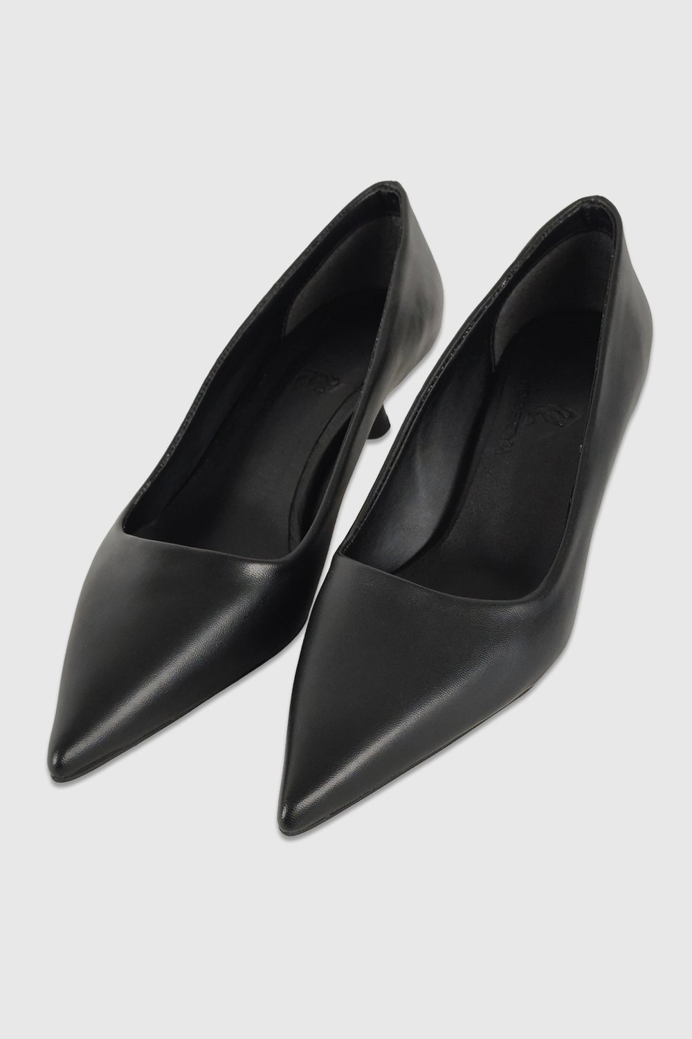 Kelly Siyah Mat Sivri Burun Kadın Stiletto