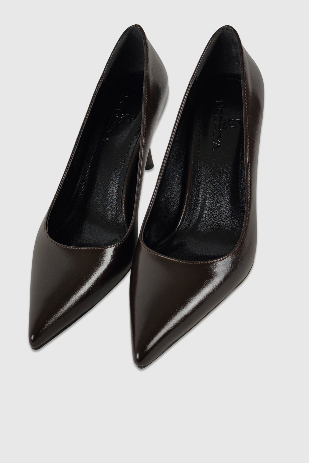 Queen Kahve Rustik Kadın Sivri Burun Stiletto