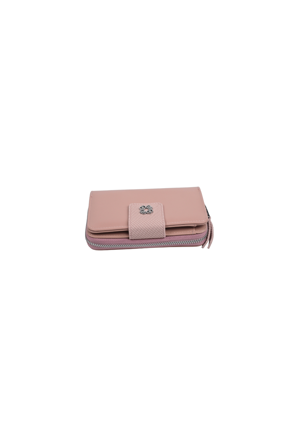 Duki Daso Pembe Kadın Çıtçıtlı ve Fermuarlı Çok Bölmeli Suni Deri Cüzdan Kartlık | SUMMER N4218 PEMBE