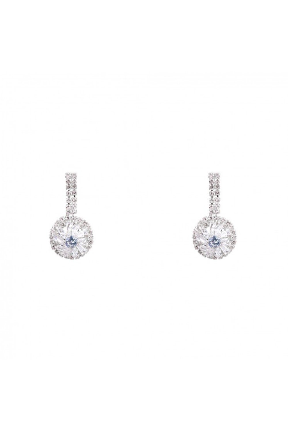 Gümüş Sallantılı Yuvarlak Küpe | Gümüş JS12366
