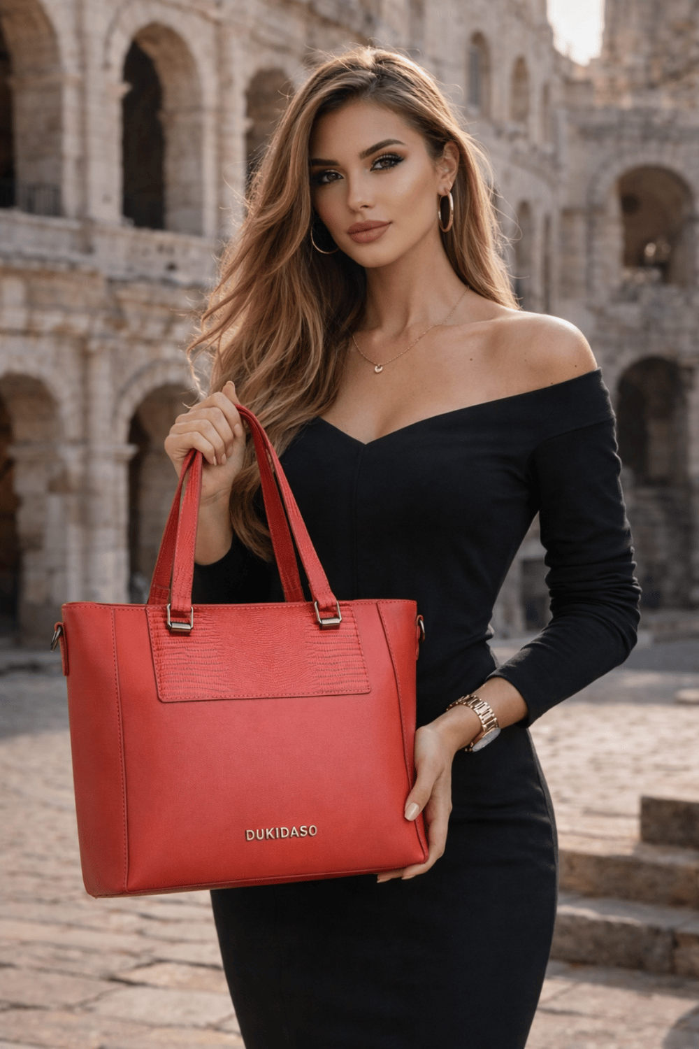Kırmızı Casual Şık Kadın Omuz Çantası | Kırmızı MT1570
