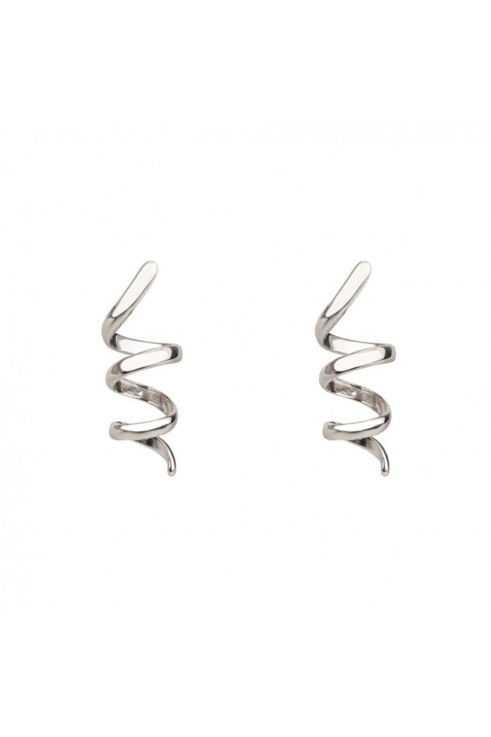 Spiral Tasarım Gümüş Küpe | Gümüş JS12961