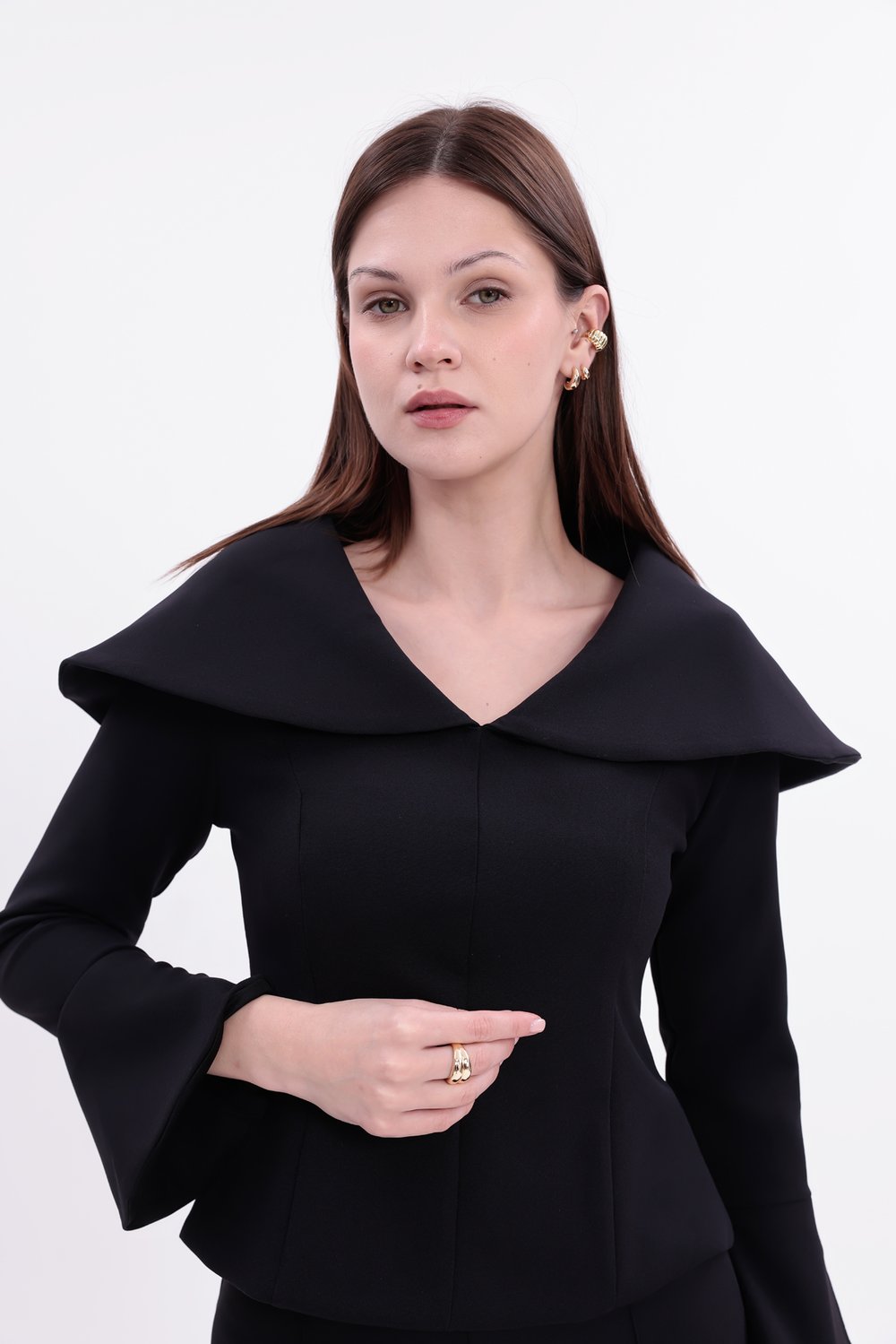 Siyah Evelyn Top