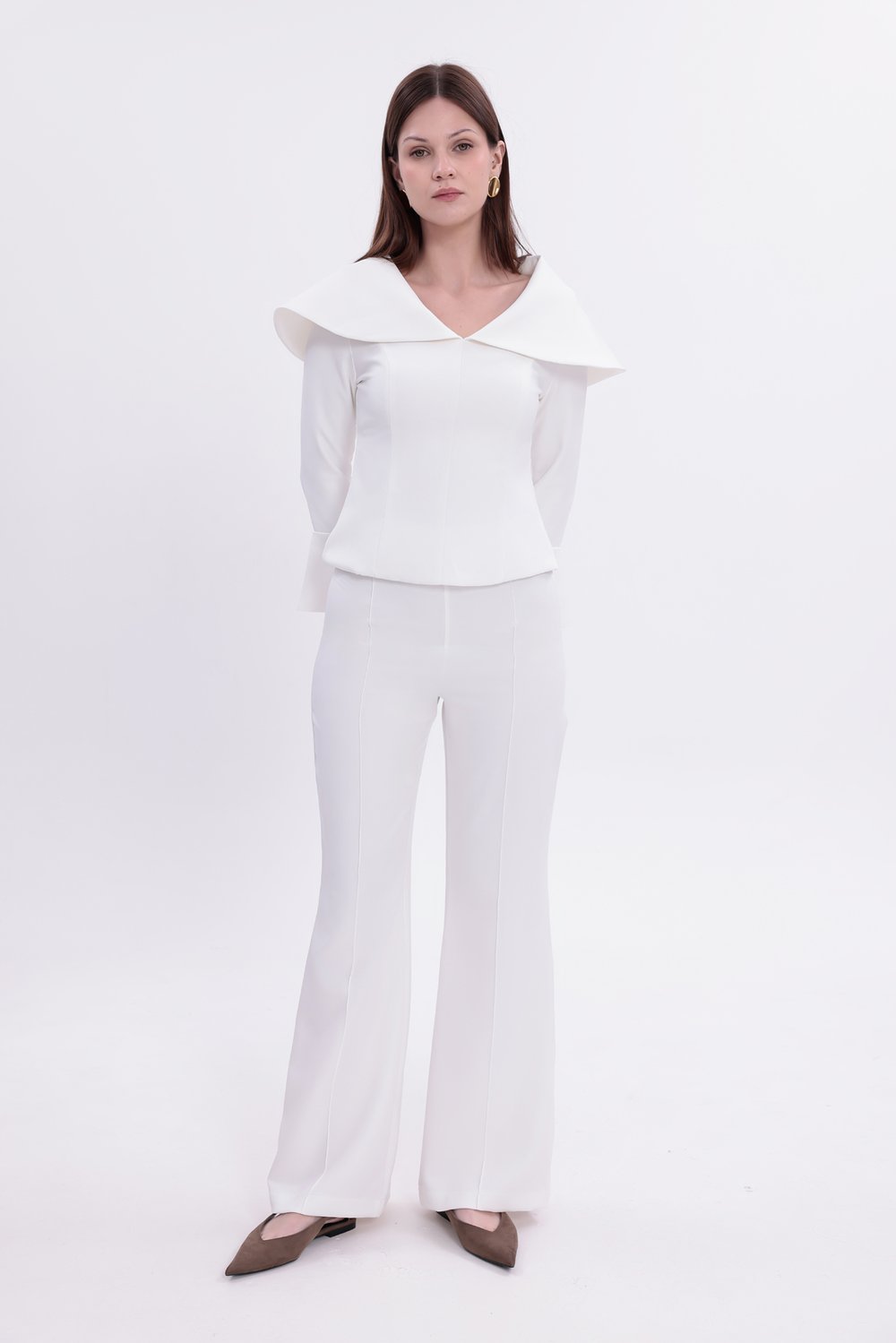 White Striped Pants