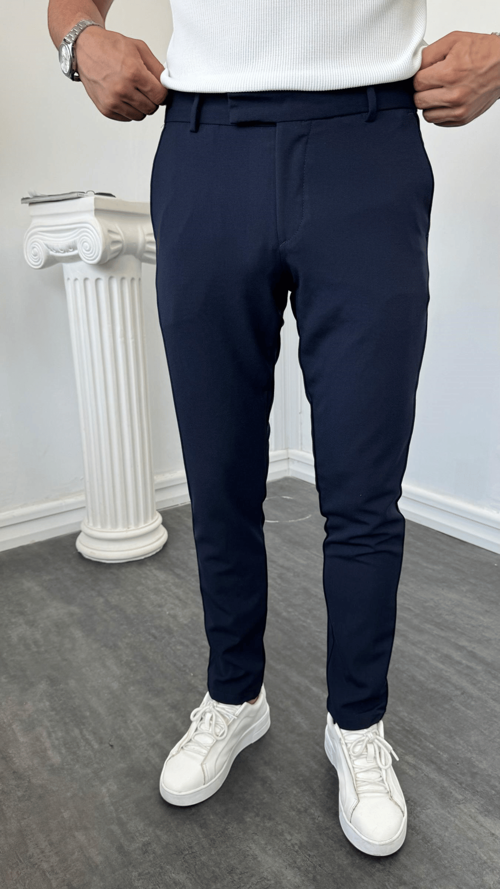 LM Klasik Slimfit Kumaş Pantolon Lacivert