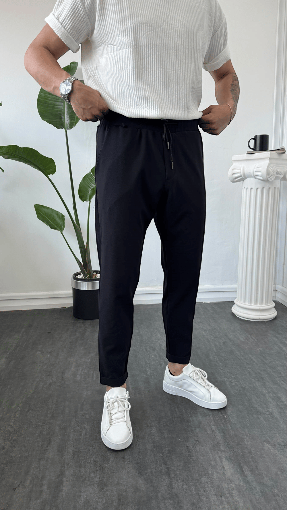 MR Duble Paça Jogger Siyah