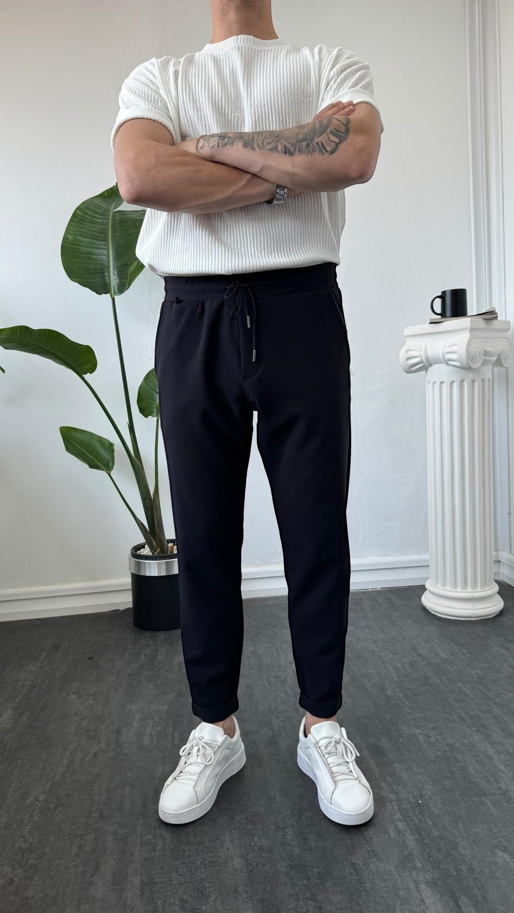 MR Duble Paça Jogger Siyah