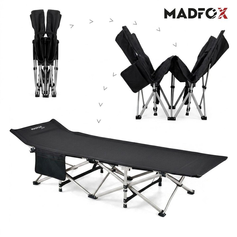 Madfox AeroLift Katlanır Kamp Yatağı Kampet BLACK - Masa - Sandalye KampAVM
