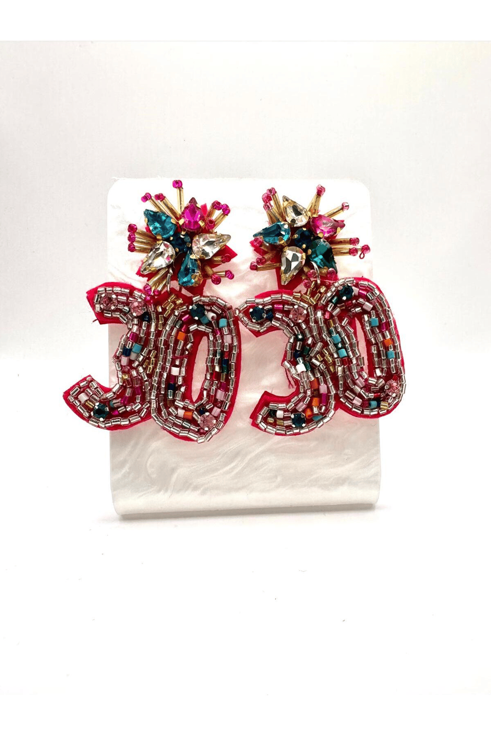 30 Yaş Keçe Handmade Küpe