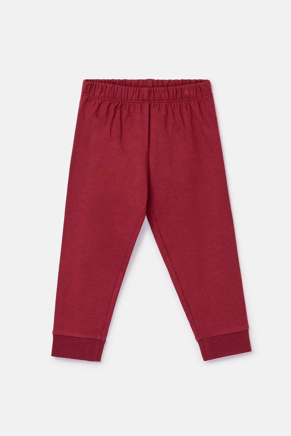 Bordo Çizgili Pamuklu Erkek Bebek Pijama