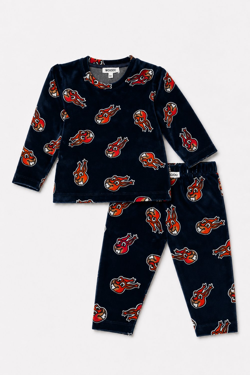 Kadife Erkek Bebek Pijama