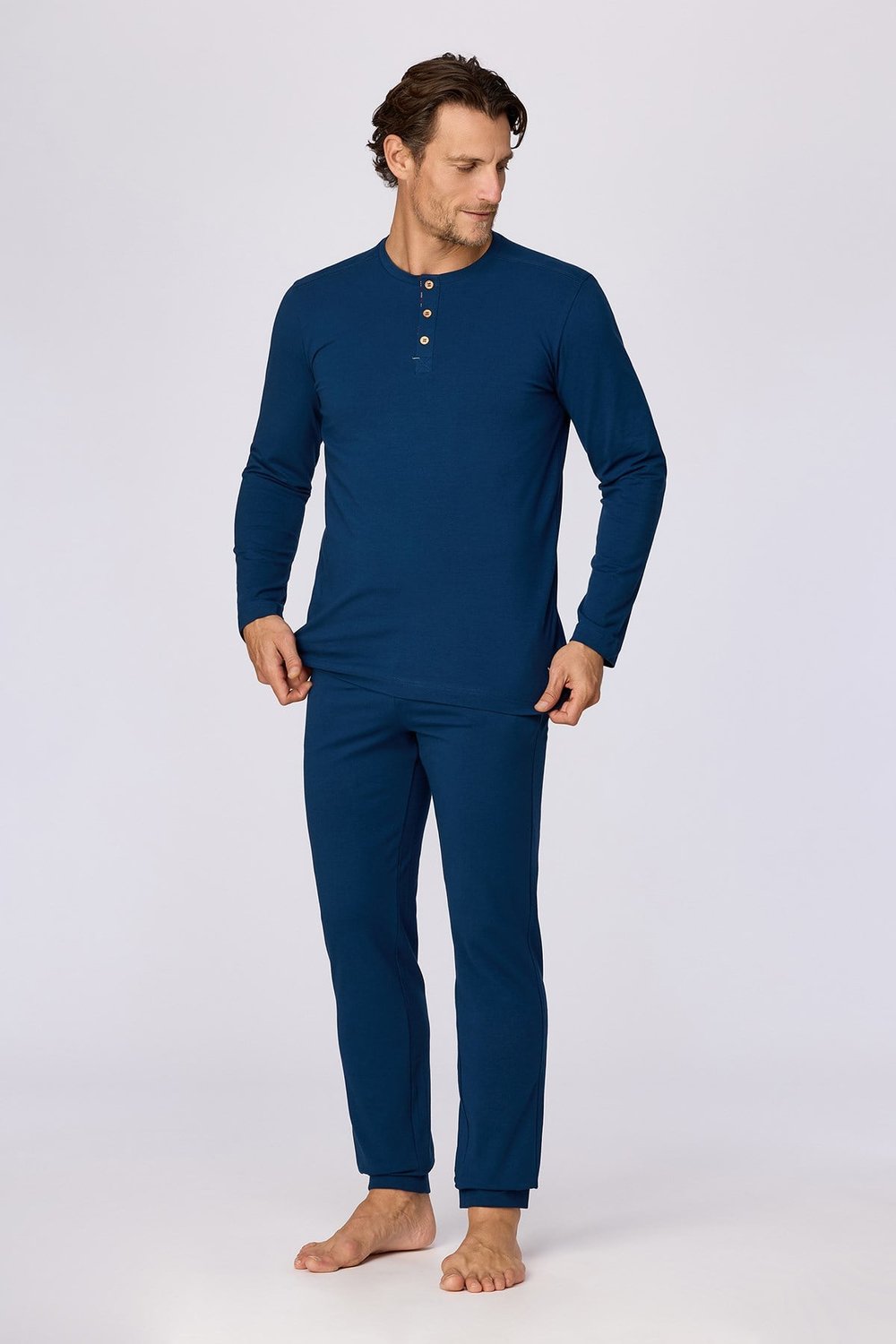 Lacivert Basic Erkek Pijama Takımı