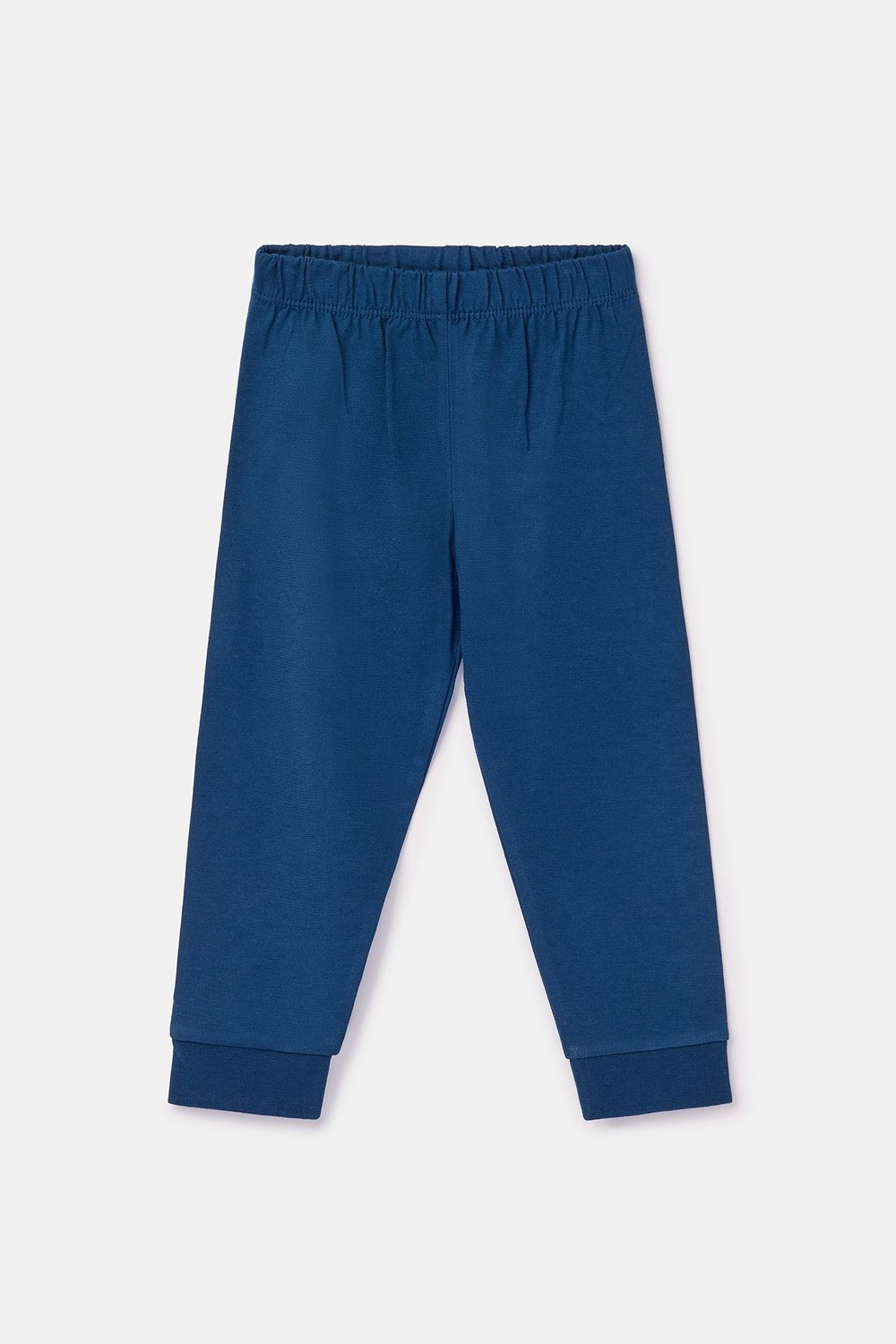 Lacivert Çizgili Pamuklu Erkek Bebek Pijama