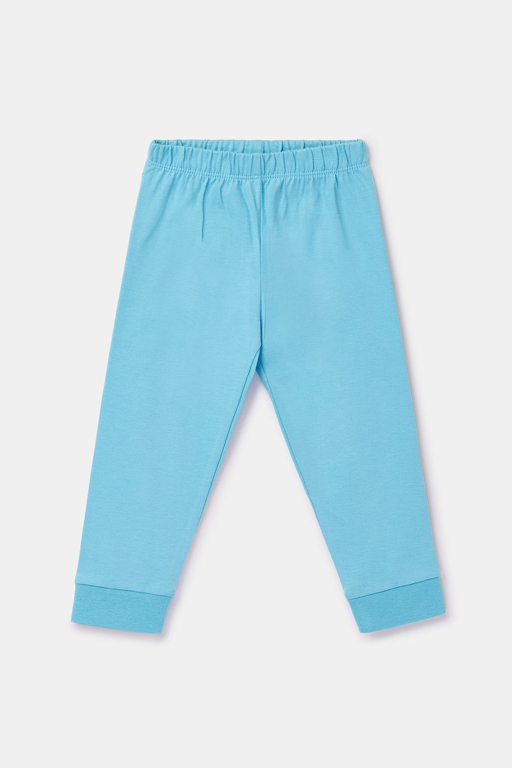 Mavi Çizgili Pamuklu Erkek Bebek Pijama