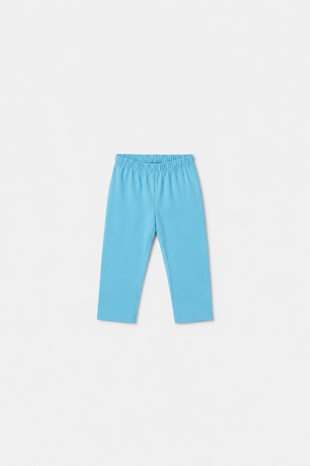 Mavi Çizgili Pamuklu Kız Bebek Pijama