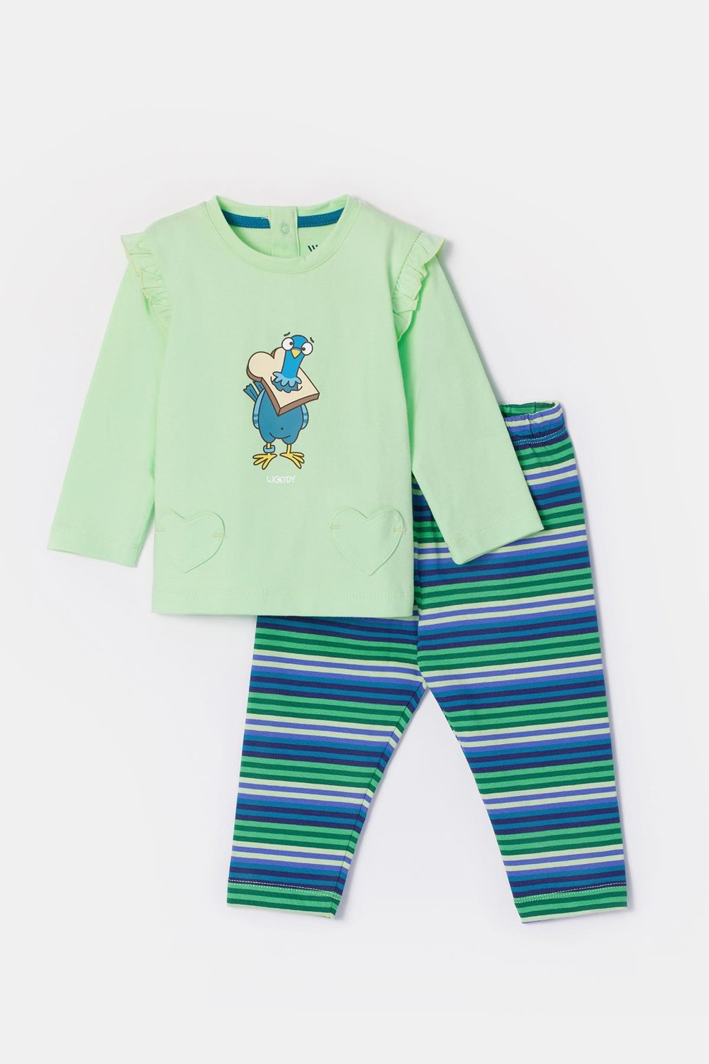 Pamuklu Kız Bebek Pijama