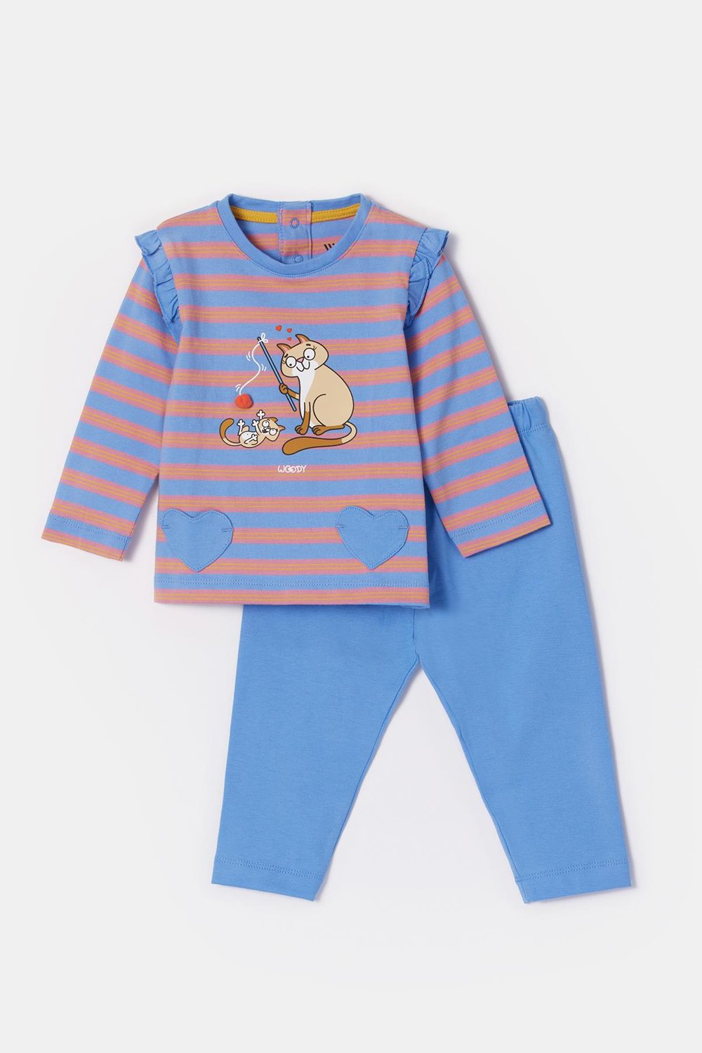 Pamuklu Kız Bebek Pijama