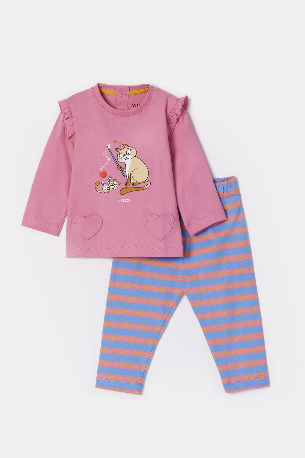 Pamuklu Kız Bebek Pijama