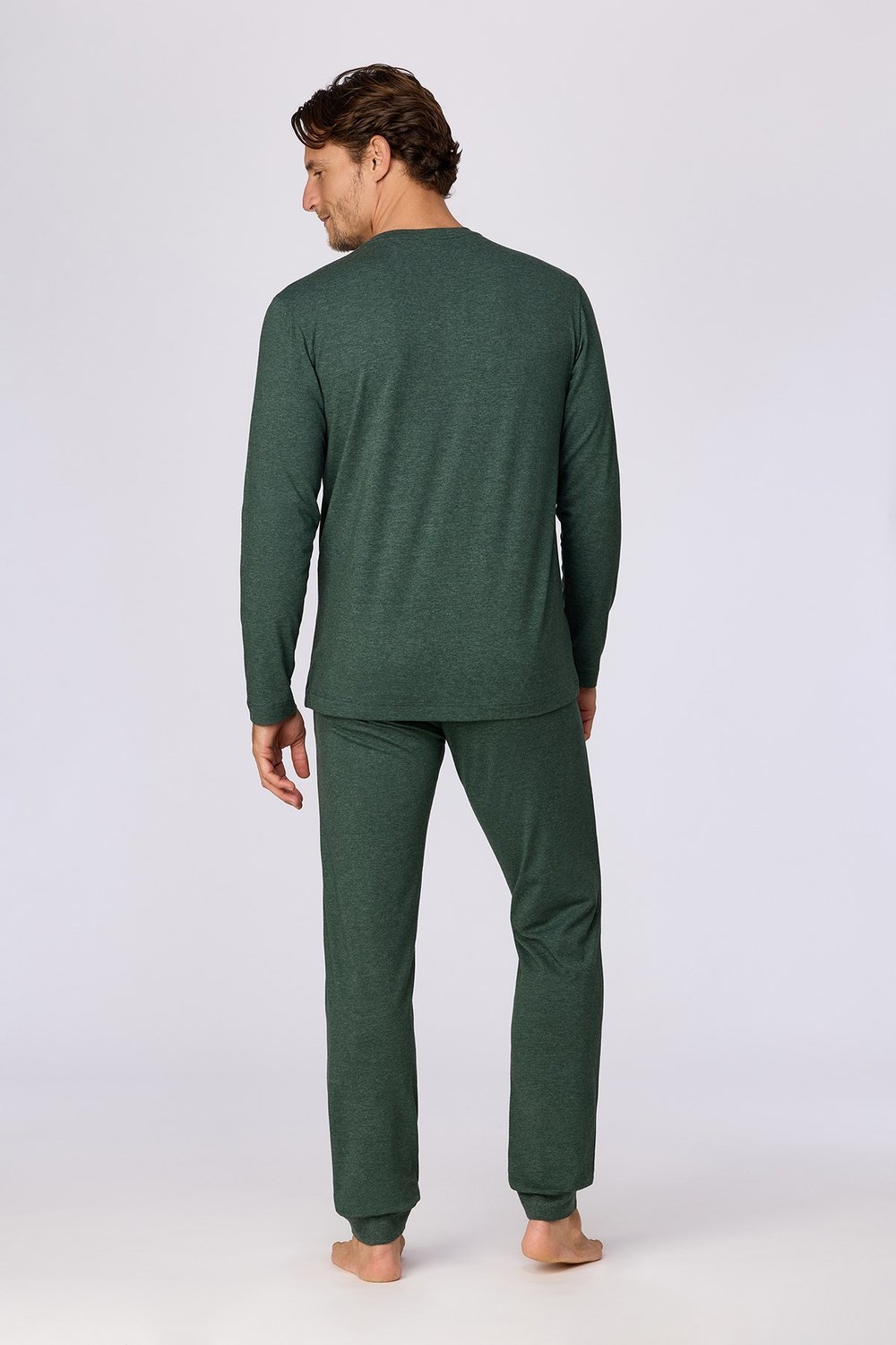 Yeşil Basic Erkek Pijama Takımı