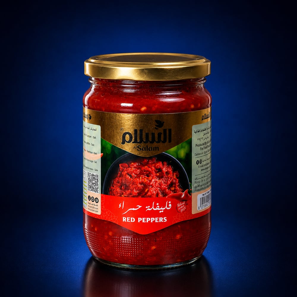 AL SALAM RED PEPPERS 650 GR