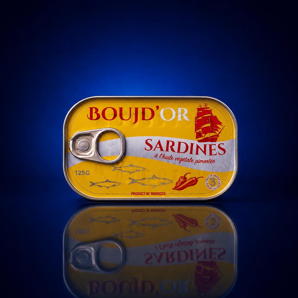 BOUJD SARDİNES SICAK 125 GR*50
