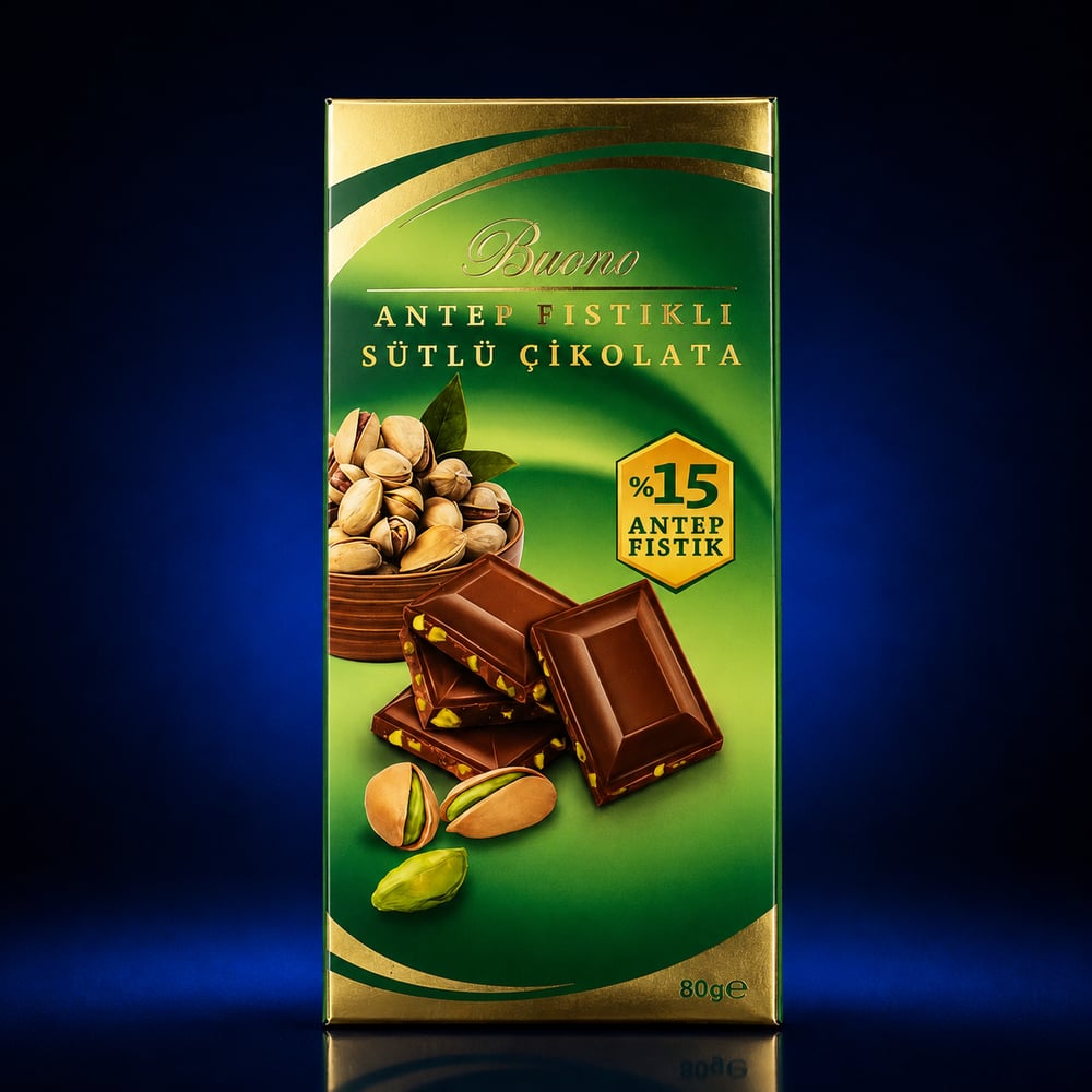 BUONO ANTIP FISTIKLI SUTLU CHIKOLATA 80 GR