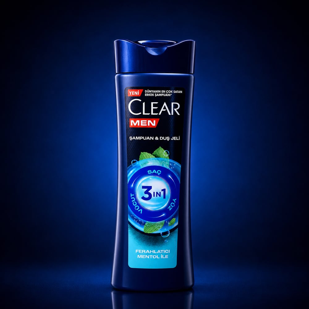 CLEAR MEN ARINDIRCI KÖMÜR İLE ŞAMPUAN & DUŞ JELİ 350 ML