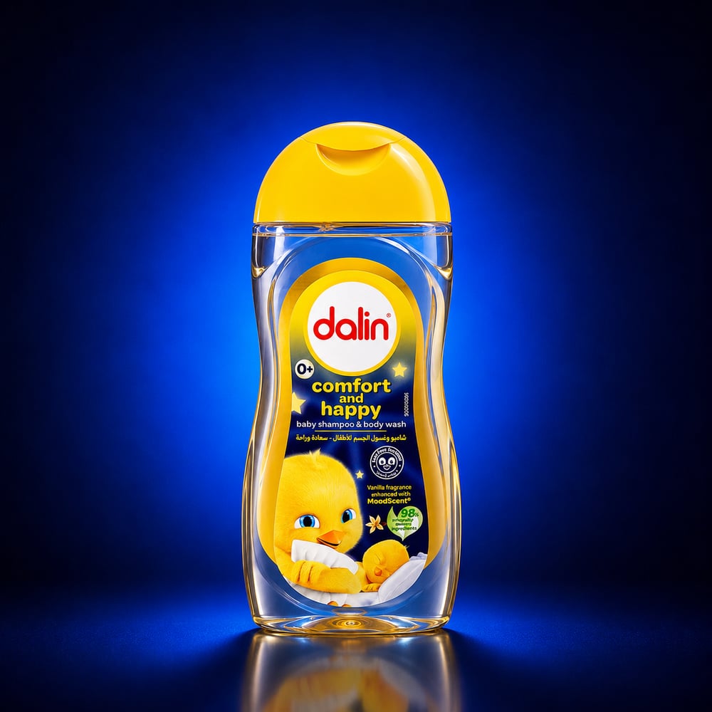 DALIN COMFORT AND HAPPY BABY SHAMPOO AND BODY WASH 200ML