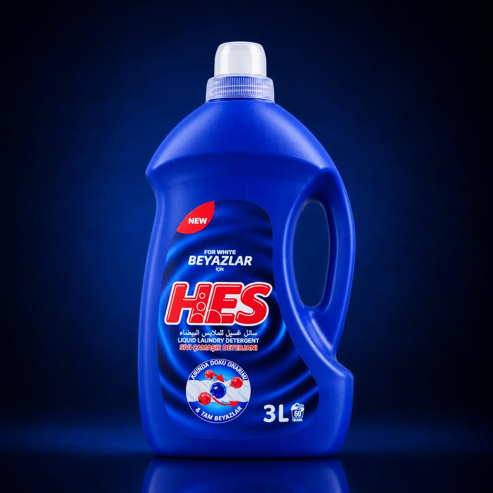 HES SIVI ÇAMAŞIR DETERJANI 3 LT BEYAZLAR*4