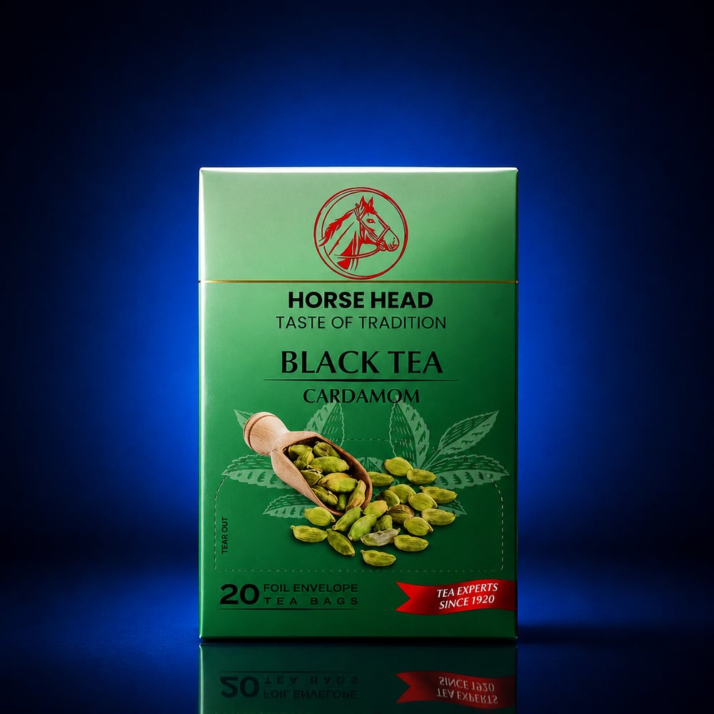 HORSE HEAD ÇAY BLACK TEA CARDAMON (HAL) 20 ZARF*24