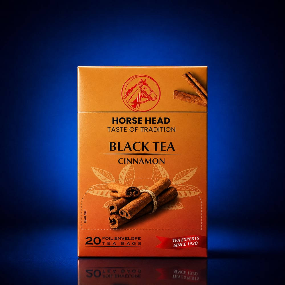 HORSE HEAD ÇAY BLACK TEA CINNAMON (KIRFA) 20 ZARF*24