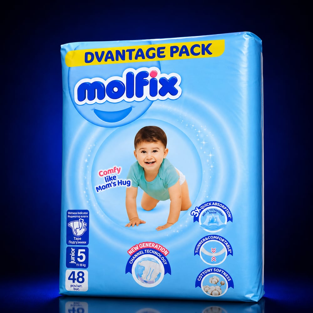 MOLFIX FIRSAT PKT5 NO 48'Lİ BEBEK BEZİ*3
