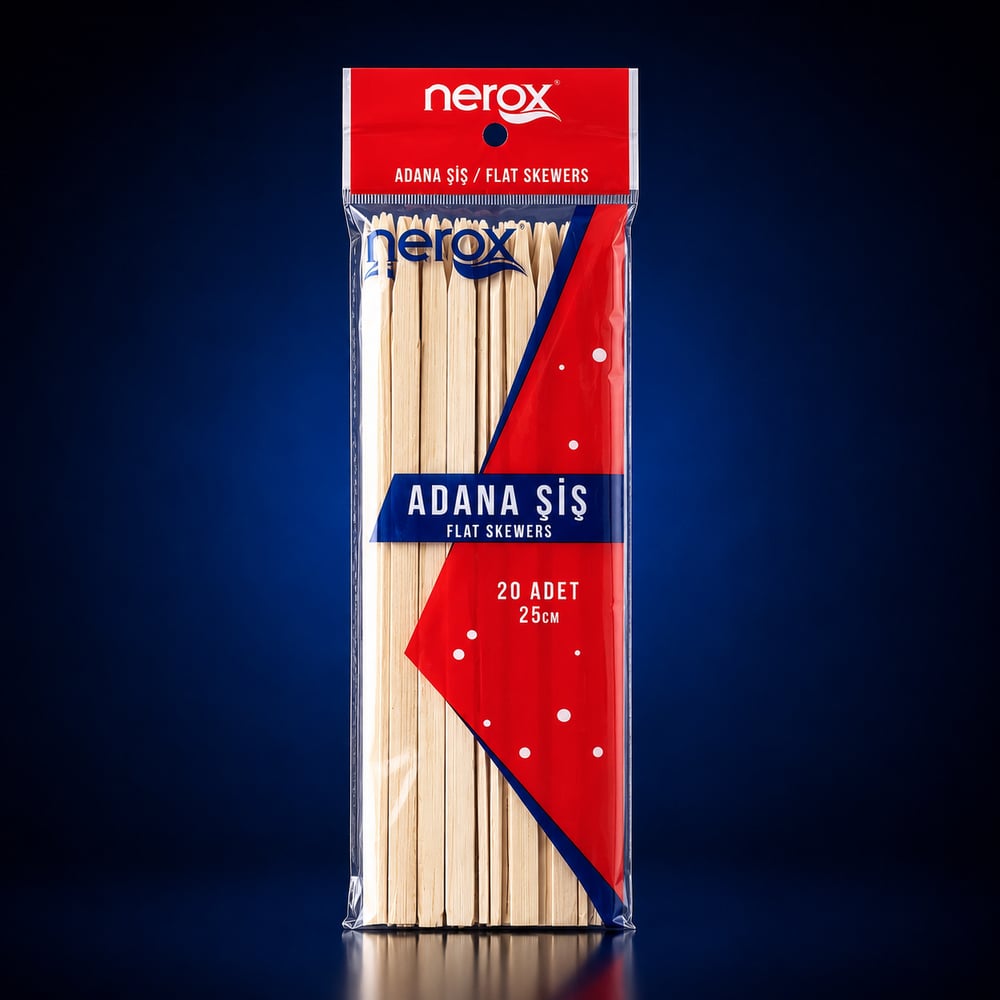 NEROX ADANA ŞİŞ 25 CM 20’li NRX-5050